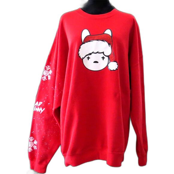 Bad Bunny Custom Christmas Sweatshirt Red Men's (gender neutral) 3XL - Picture 1 of 10